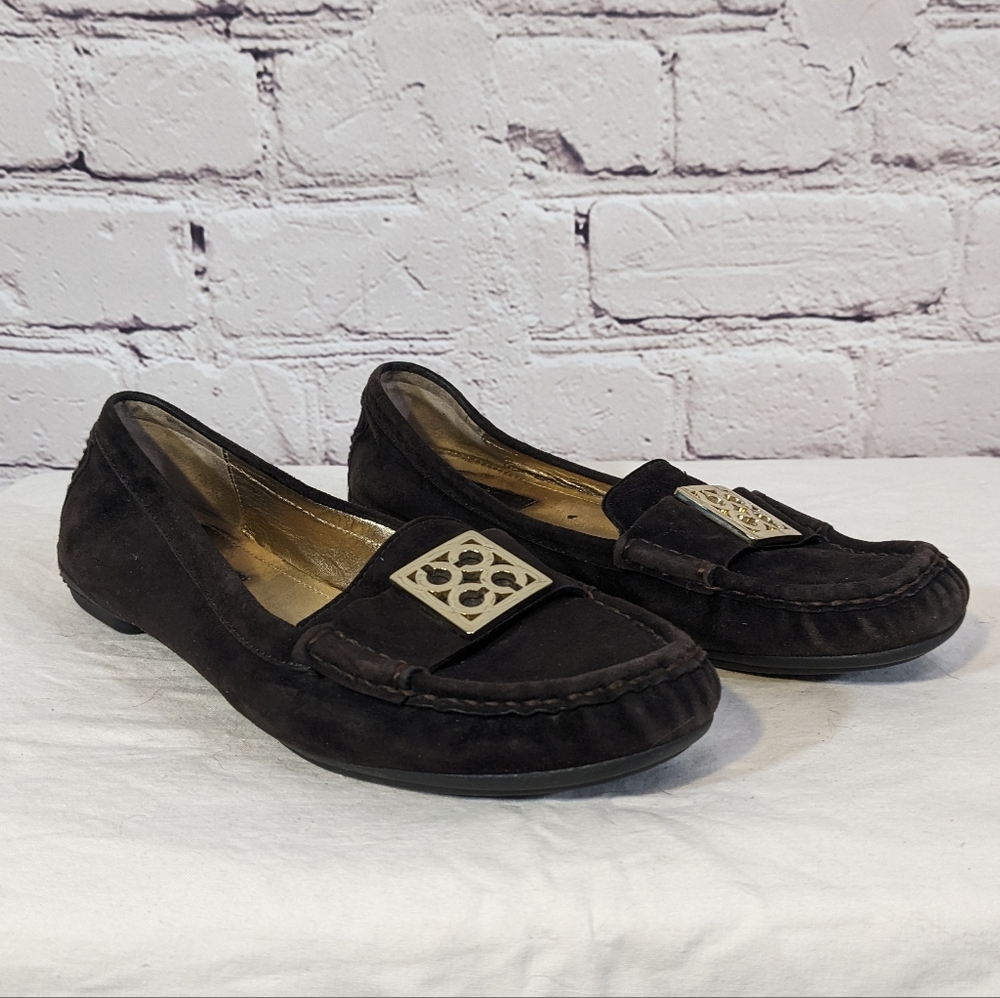Coach Brown Suede Loafers